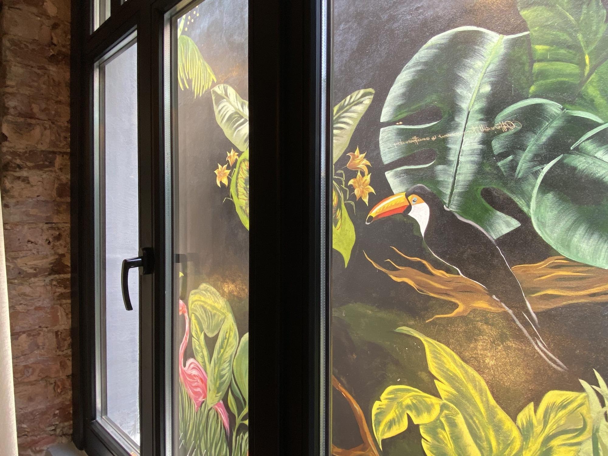 Ruz Hotels اسطنبول المظهر الخارجي الصورة A mural in the lobby of the building